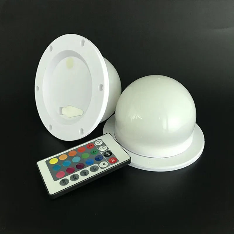 lampe led rechargeable télécommandée rgbw moderne veilleuse douce table blanc opacité 48 smds