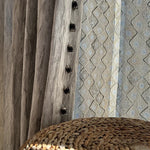 rideau gris clair moderne texture naturelle opaque salon chambre fenêtre polyester