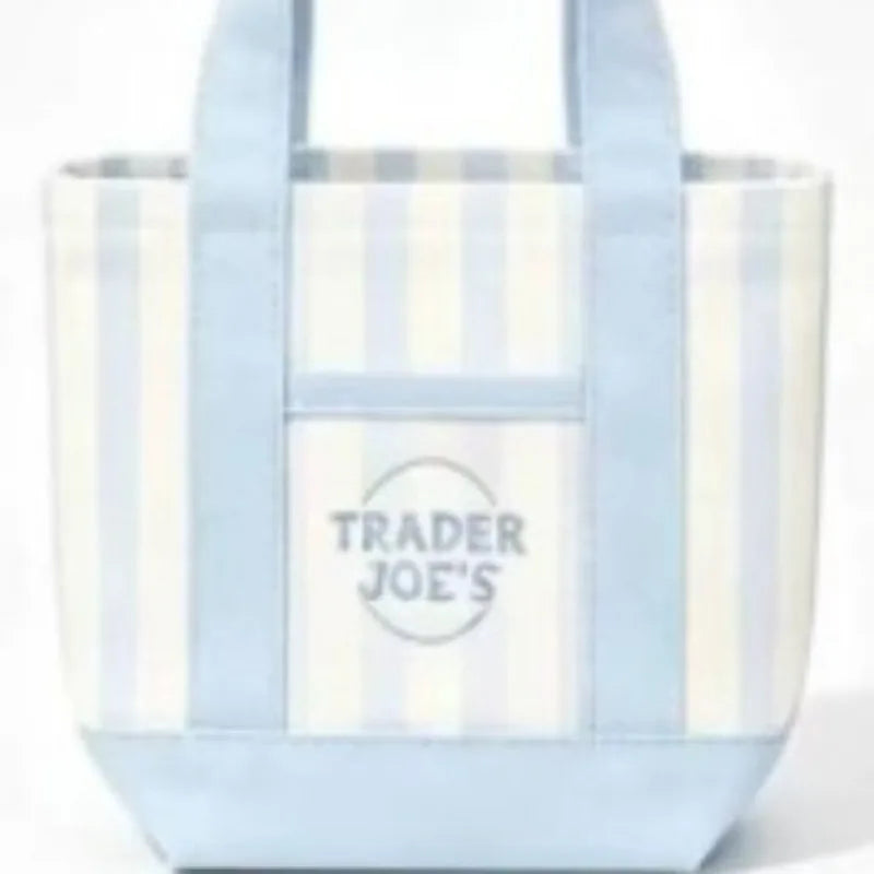 sac main toile rayé rose clair vert pastel beige bleu violet poignées détachables moderne