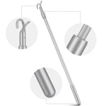 rideau tige télescopique argentée moderne crochet accessoire store vertical ouverture tissu chanvre lisse