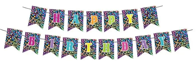 assiettes anniversaire imprimées léopard multicolore serviettes couverts verres festifs papier jetables fete enfants deco