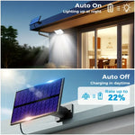 projecteur solaire led capteur mouvement clips moderne panneau solaire noir blanc bleu
