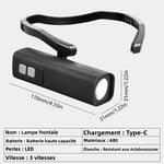 lampe frontale rechargeable led étanche randonnée pêche activités plein air attache oeil usb