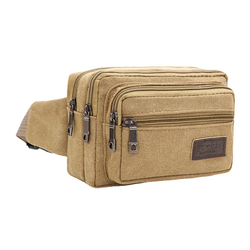 sac banane homme marron clair bleu marine vert kaki noir toile durable vintage pratique