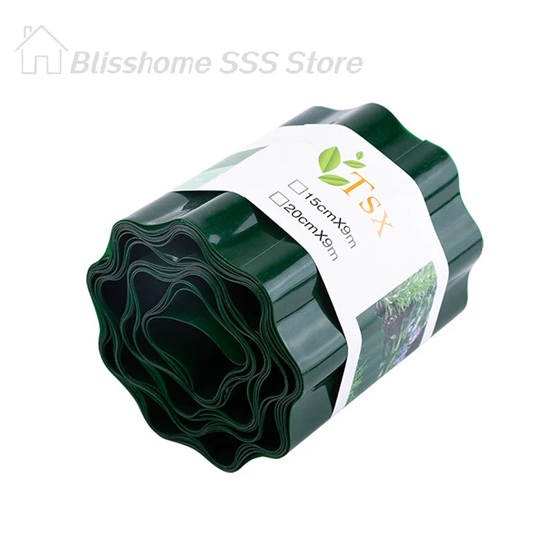 bordure jardin fleur vert ondulée 15cm 20cm 10cm 9m paysagiste décoration extérieure