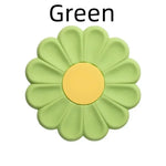 tapis silicone anti dérapant moderne fleuri violet vert jaune rose table placemat