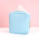 sac main moderne minimaliste vert pastel noir rose blanc beige violet fermeture glissière polyestère