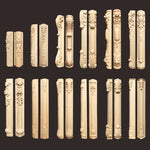 applique murale bois massif sculptée fleurs classique baroque décoration maison beige clair