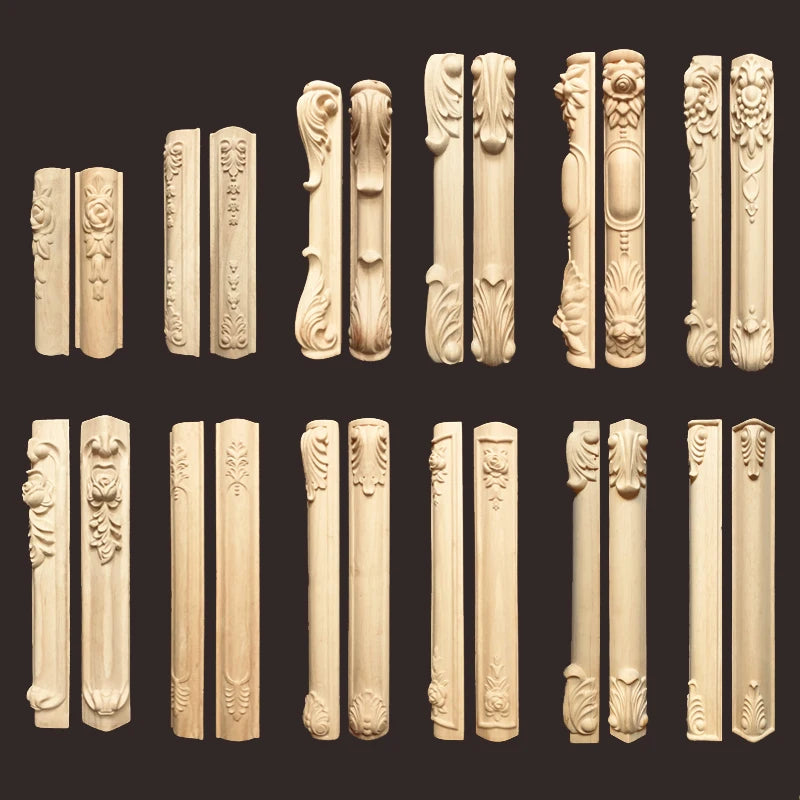 applique murale bois massif sculptée fleurs classique baroque décoration maison beige clair