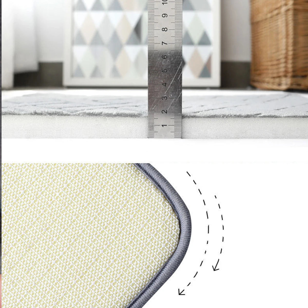 tapis bain moderne doux beige rose violet gris clair respectueux environnement 60x40cm