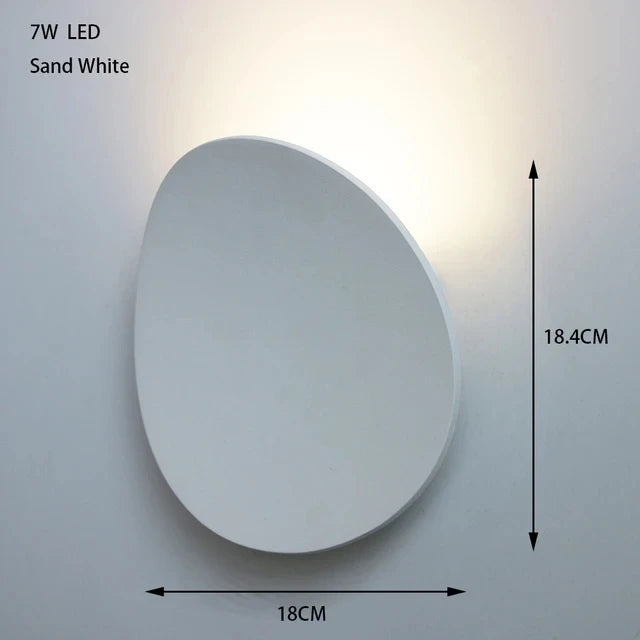 applique murale led moderne blanc noir éclairage chambre entrée étude salle bain minimaliste fixée