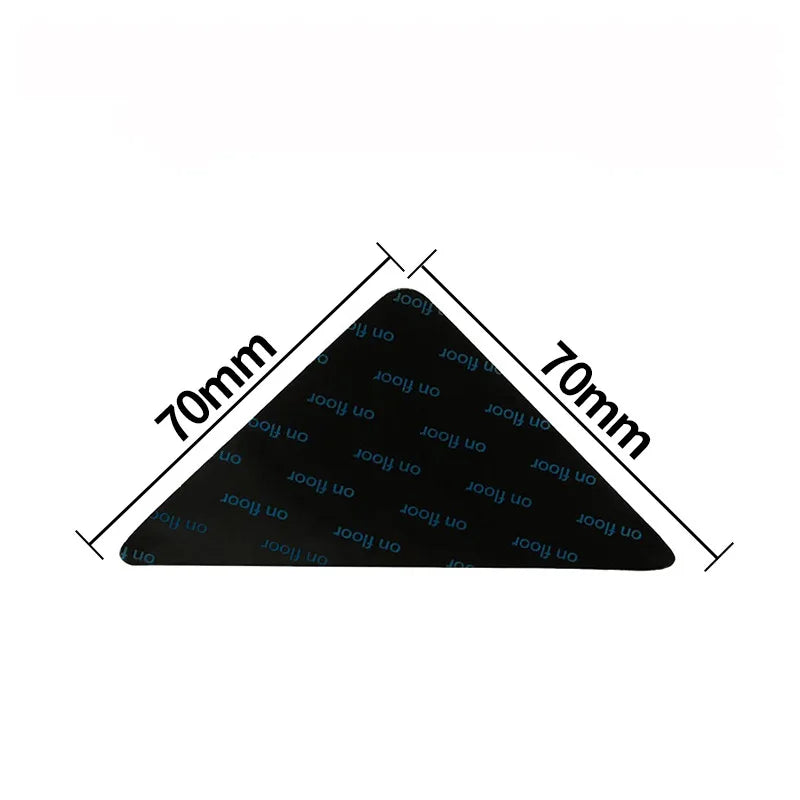 anti dérapants tapis motif géométrique moderne adhésif double face réutilisables 12 pièces noir gris