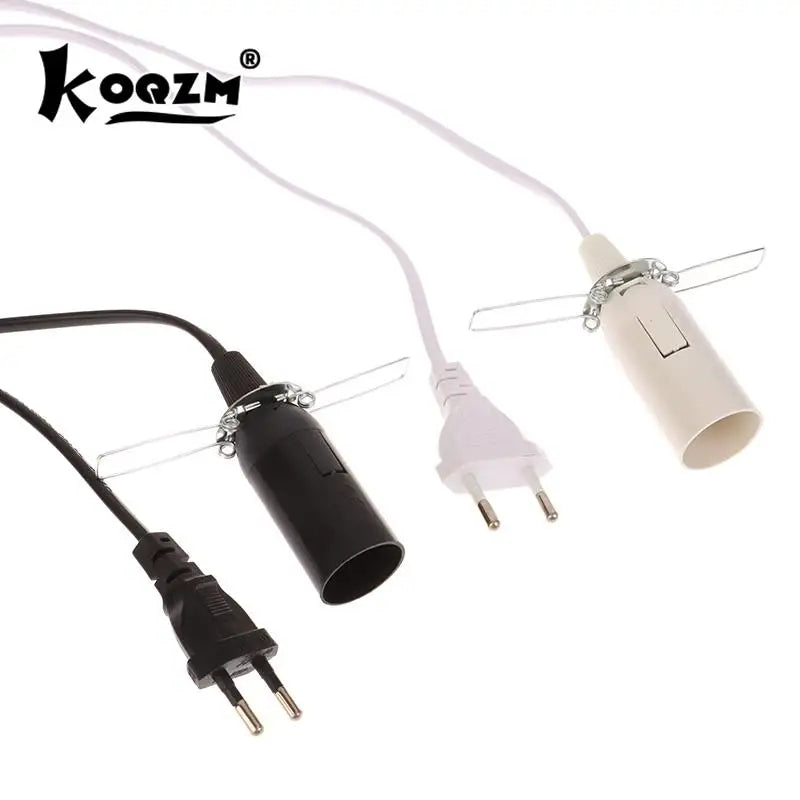 prise courant moderne noir blanc cable interrupteur clips métalliques ab