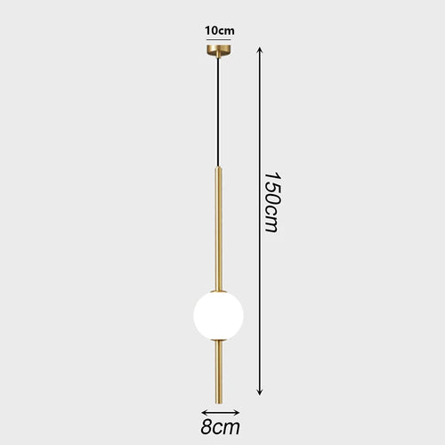 suspension luminaire moderne sphères translucides métal noir or chambre salon intérieur maison