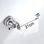 accessoires salle bain argenté ornements floraux classique porte serviettes anneau crochet vis assemble chrome