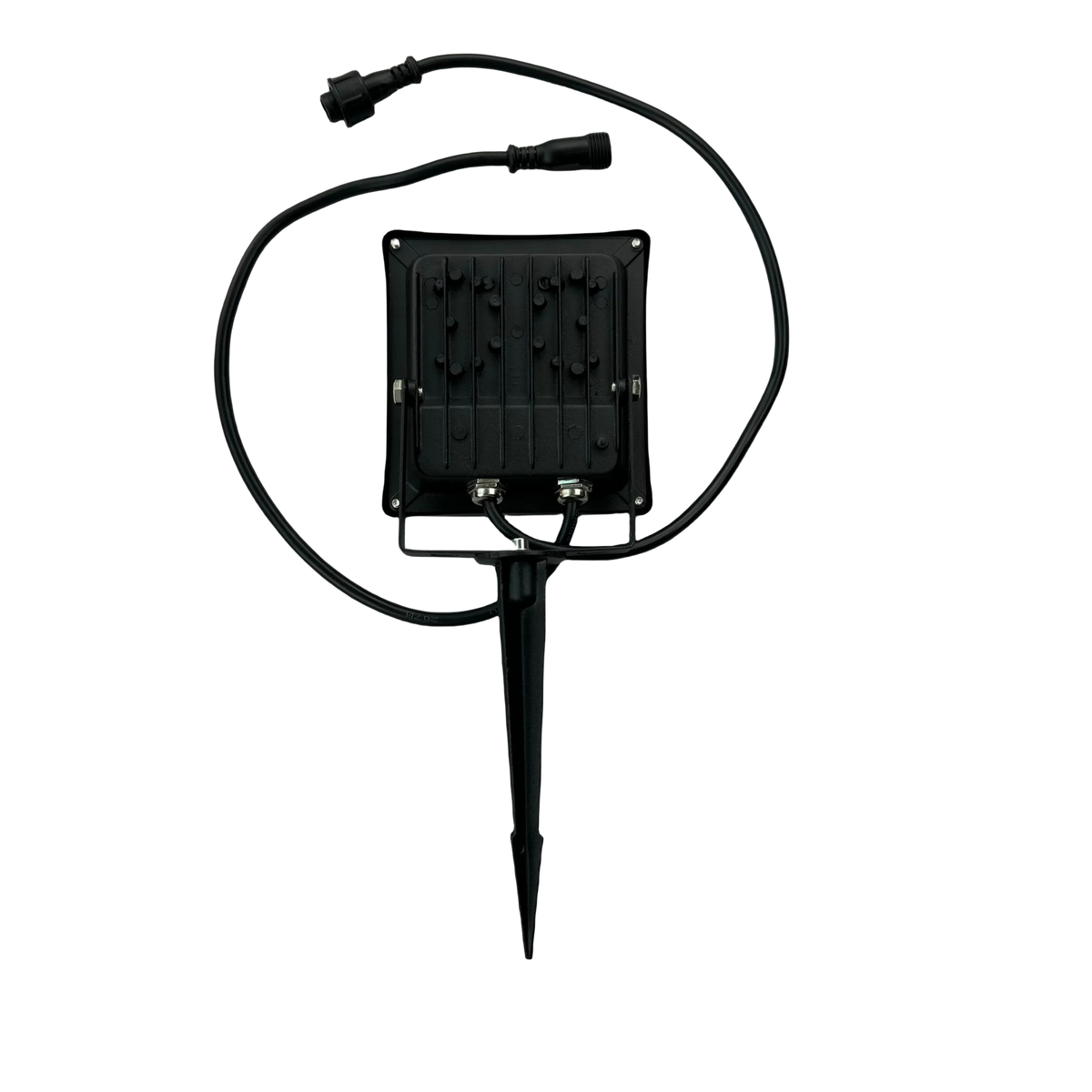 projecteurs led noirs modernes ip67 12v rgb uv aluminium brosséextérieur carréadresseables ws2811 ccc fcc