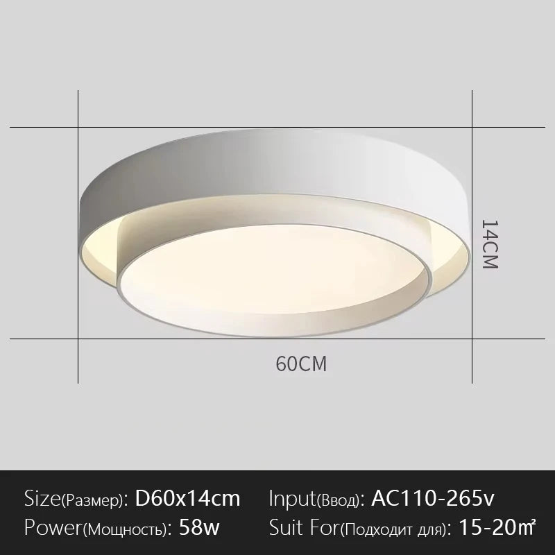 plafonnier led moderne rond noir doré lampe salon chambre intensité réglable dimmable