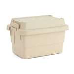 boîte rangement pratique beige vert olive pots conservation couvercle robuste plastique respectueux environnement