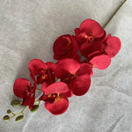 décoration intérieure orchidée rouge artificielle velours moderne mariage chambre salon