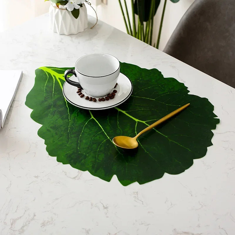 Détail des feuilles de chou artificielles anti-salissure