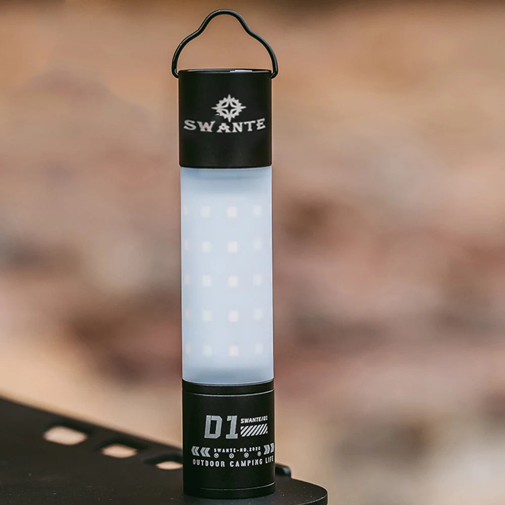 lampe camping led transparente moderne noire blanche rechargeable usb anneau suspension