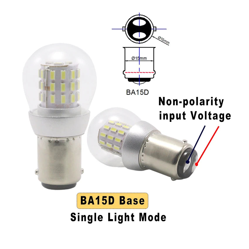 ampoules led 12v 24v blanc 500 lumens ba15d ba15s bateau navigation moderne