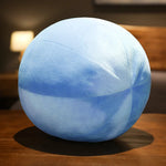 coussin rond velours rayures colorées moderne doux mousse pe amovible lavable adultes chambre lit