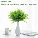 plantes artificielles vertes feuilles pointues moderne decoration intérieur bouquet 10 pièces