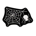 tapis noir blanc toile d'araignée halloween polyester antidérapant absorbant intérieur extérieur