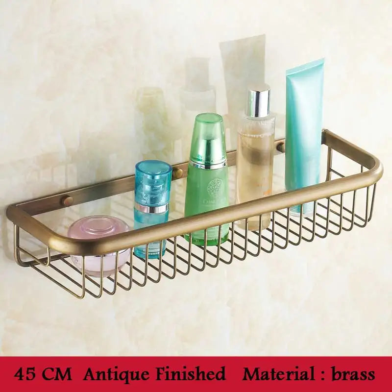 panier mural chrome bronze doré fileté moderne vis fixations