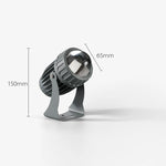 projecteur led extérieur 10w noir gris ip65 moderne tringle fixation lumière blanche froide verte