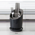 rangement cuisine moderne ustensiles blanc gris compartiments fourchette couteau cuillère baguette