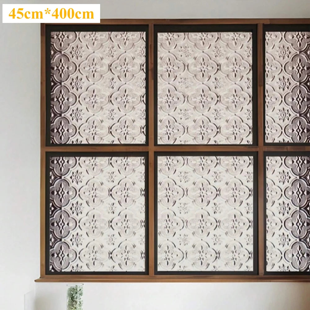 film décoratif fenêtre transparent motifs géométriques adhésif moderne stickers intérieur vitre geometrie