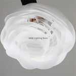 suspension lumineuse blanc rayures circulaires moderne câble suspendu flux lumineux 2000 82000 pvc opaque