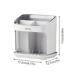 organisateur vaisselle blanc vert transparent moderne cuillères fourchettes couteaux assiettes baguettes drainage