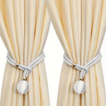 attaches rideaux décoratives polyester tressure élégantes couleurs variées fixations rideaux elastiques