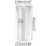 boîtes rangement alimentaire transparentes modernes grilles poignées couvercle mesure