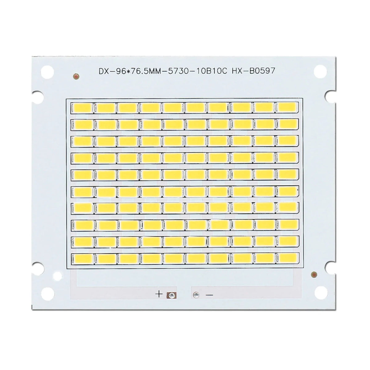 ampoule led 50w blanc 6500k module carré transparent moderne éclairage industriel fixations