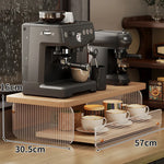 présentoir bois moderne tiroirs vis stockage tasses soucoupes sablés cuisine bar