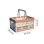 panier pliable bleu clair moderne grille ventilation poignée détachable rangement camping pique nique multifonctionnelextérieur