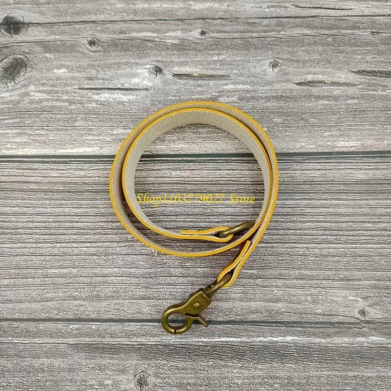 attaches rideaux cuir vintage boucles dorées sans perçage rustique anneaux accessoires deco blanc marron