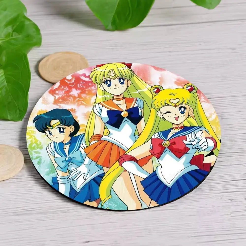 sous verres bois animes personnages féminins multicolores moderne opacité résistance chaleur hygiène table