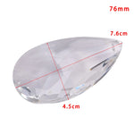 pendants cristal goutte facettes transparents modernes 38mm 50mm 63mm 76mm