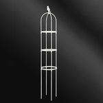 support plante grimpante structure circulaire plateaux horizontaux noir blanc moderne fonctionnel jardin fleur vigne