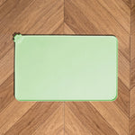 tapis nourriture animaux silicone violet vert jaune rose moderne empreintes pattes opaques