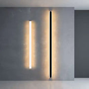 Applique murale LED noire design moderne pour salon, salle à manger ou escaliers - Éclairage décoratif d'angle
