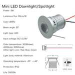 spot led argenté 3w 3000k 4000k 6000k moderne câbles haute température