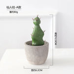 décoration intérieure cactus artificiel vert moderne pot gravier salon 11.1cm