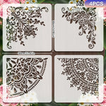 pochoirs peinture blancs floral ajouré art nouveau opaques murs sols meubles toiles