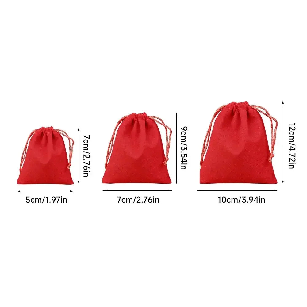 petit sac velours cordon bijoux cadeaux mariage noël fête cadeau